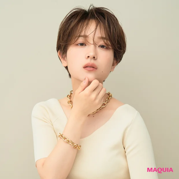 面長 ショートはひし形フォルム 厚め前髪がおすすめ サロンに行かずに小顔が叶う 21最新ヘアスタイル Happy Plus One ハピプラワン