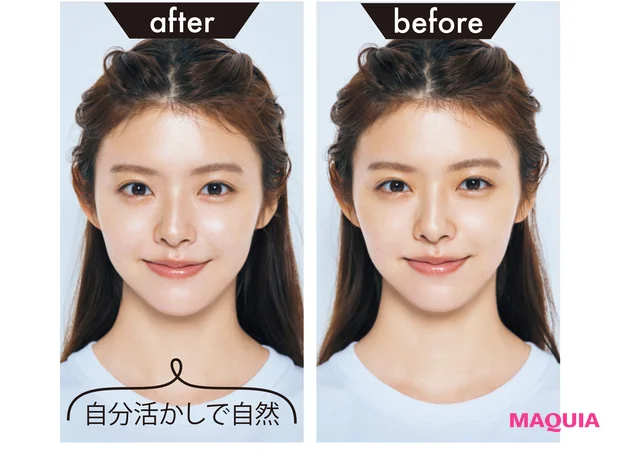 まさにテクニック要らず！ 下地を手に取り、顔全体にざざっと塗るだけでOK。