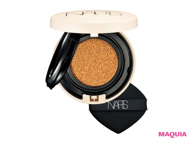 NARS ピュアラディアント プロテクション アクアティックグロー クッションファンデーション SPF50+/PA+++ 全6色 各¥6600(ケース込み)/NARS JAPAN