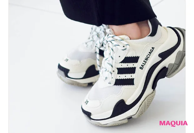 田中みな実の私服 バレンシアガのスニーカー