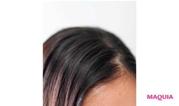 翌朝のしっとり感とツヤ感に驚き! ヘアアレンジも手間取りません。