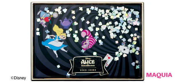 元乃木坂46　与田祐希 クリスマスコフレ 2025 ボビイ ブラウン アリス イン ワンダーランド アイシャドウ パレット 天面