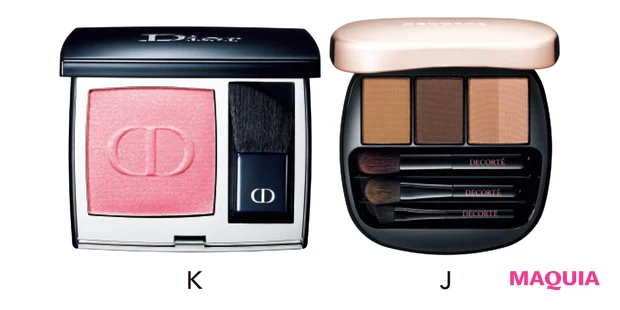 【チーク&シェーディング】影色と高めチークで余白の調整を