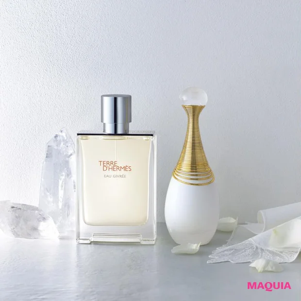 運気アップを狙う2つの香り。仕事面ではキリッと、恋愛面では優しく清楚な香りが吉！