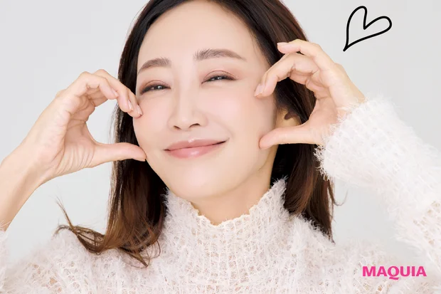 神崎恵さんのNARS ブラッシュ N 927の塗り方 完成