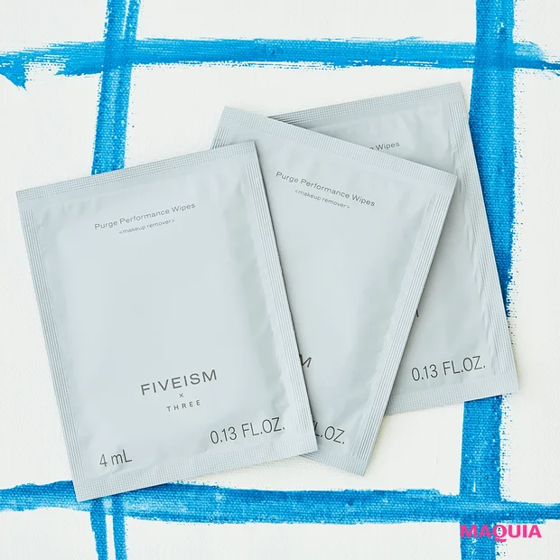 カーム&リバイタライジングの香りで心までリセット! パージ パフォーマンス ワイプス 4ml×30包 ¥3000/FIVEISM×THREE