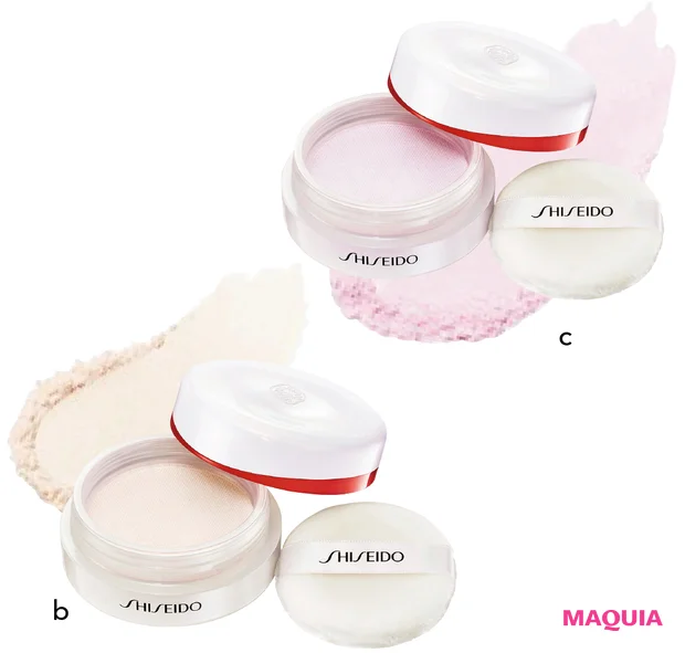 鈴木えみ ベースメイク AI肌 SHISEIDO エッセンス スキンセッティング パウダー 01 03