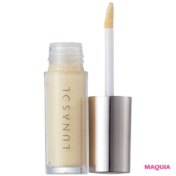 コスメ メイクトレンド ミーハー派 バナナカラー ルナソル シームレスコレクティングリクイド 04