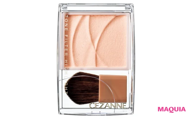 マキア ベストコスメ2025下半期 プチプラメイクアップ部門 4位 セザンヌ トーンフィルターハイライト 01