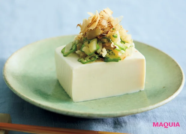 マキア 夏バテ 食べ物 薬膳 レシピ おくらザーサイ冷ややっこ