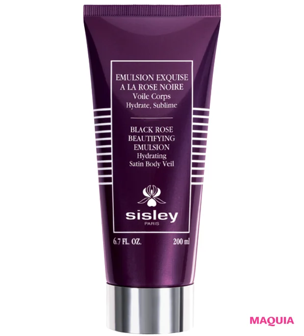 美容家 神崎恵さんの愛用コスメ シスレー ブラックローズ ビューティファイング ボディ エマルジョン