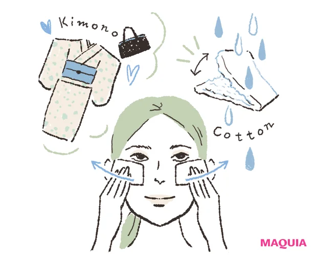 ひたひたコットンで簡単ローションパック