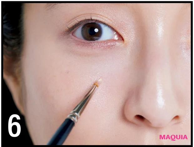 鈴木えみ ベースメイク AI肌 極細ブラシで肌悩みをピンポイントにカバー