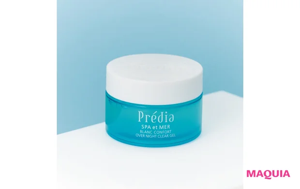 プレディア スパ・エ・メール　ブラン コンフォール オーバーナイト クリアジェル[医薬部外品] 100g ￥5500／コーセー