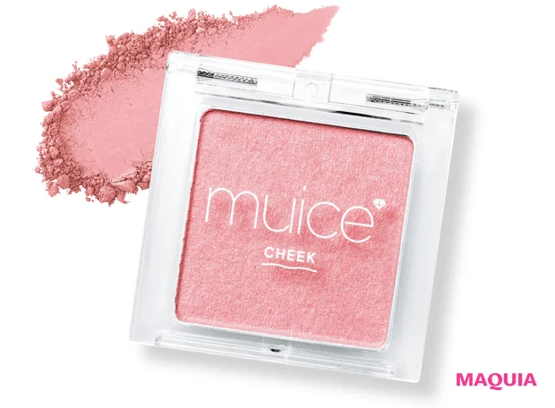 マキア11月号 付録 muice ぽわんチーク 03 ばぶみピンク