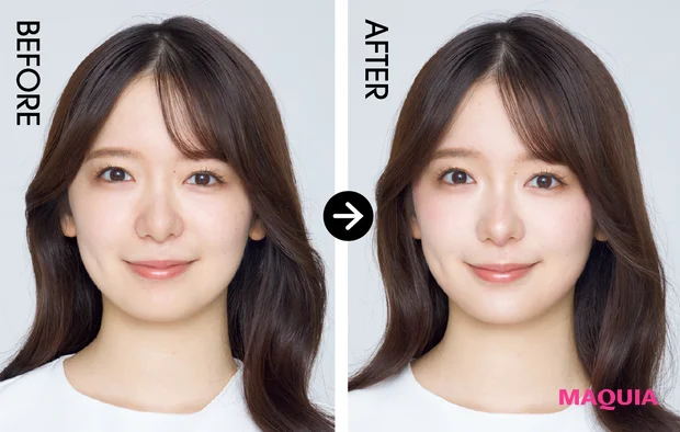 GYUTAE 小顔メイク 丸顔 骨格操作MAP ビフォーアフター