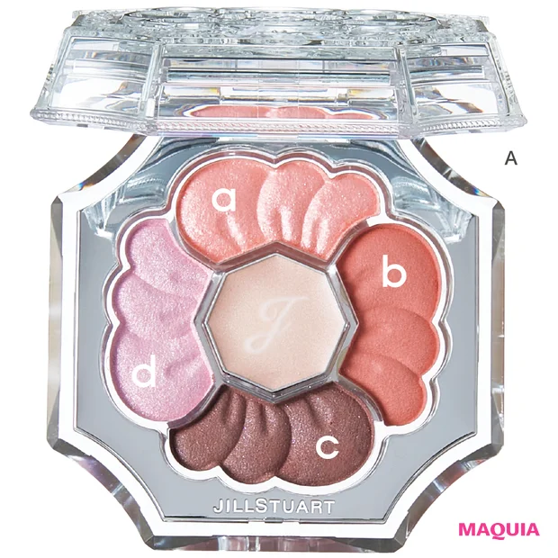 石原さとみさん 2026年春新色のトレンドメイク ジルスチュアート ドレスドブルーム アイズ 102