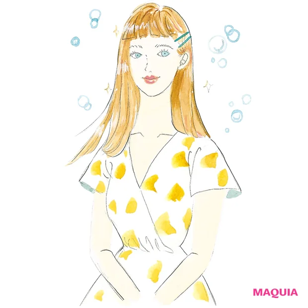 水の気を持つ女性は 髪・肌・唇に潤いを宿す