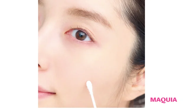 スポッツケアは綿棒で