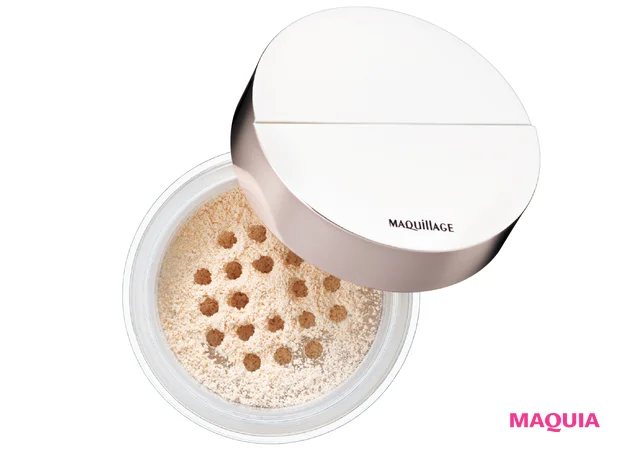 マキアベストコスメ2025下半期 フェイスパウダー部門 5位 マキアージュ エッセンスグロウキープパウダー シアーアイボリー