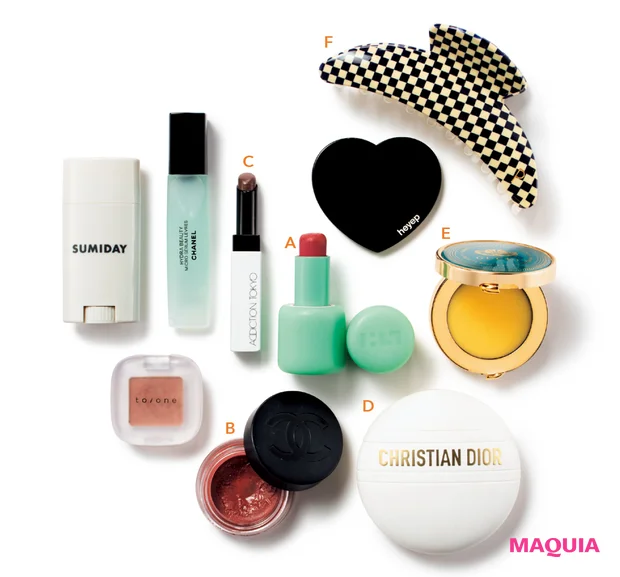 美容のプロのポーチの中身。皮脂オフ、血色up、スマートなお直しのヒントが満載!_7