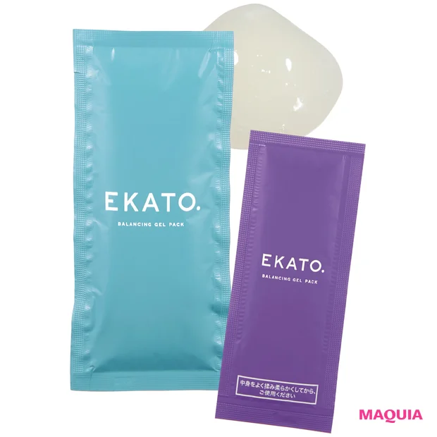 マキア　水越みさと　シートマスク　パック　EKATO　バランシングジェルパック　ニキビケア　日焼けケア