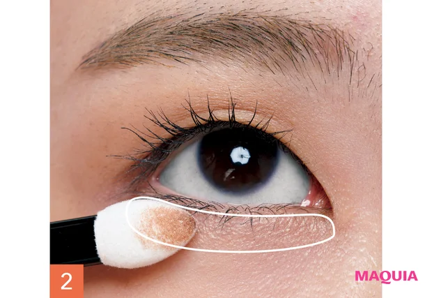 アイメイク 一重 長井かおり シャネル レ キャトル オンブル ブトン 219 下まぶた 涙袋