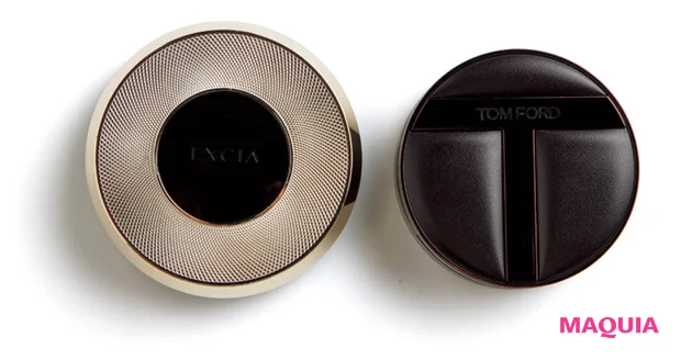 田中みな実のポーチの中身 トムフォードのクッションファンデーション エクシアのフェイスパウダー