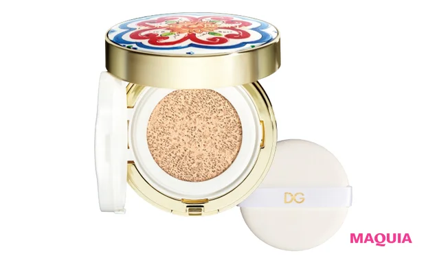 ドルチェ&ガッバーナ ソーラーグロウ ヘルシーグロウ クッションファンデーション SPF50・PA+++ 全4色 各¥8250(セット価格)/DOLCE&GABBANA BEAUTY