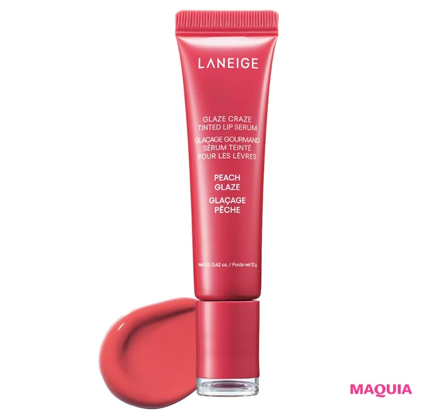 韓国 コスメ トレンド セラムリップ グレイズ ティントリップセラム ピーチグレイズ