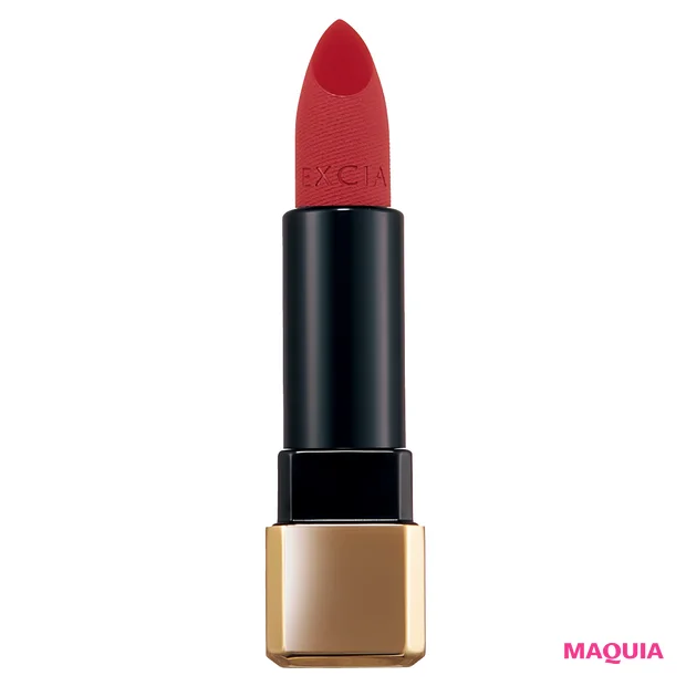 秋新色 リップ ツヤ口紅 EXCIA ルージュ レヴェランス 01