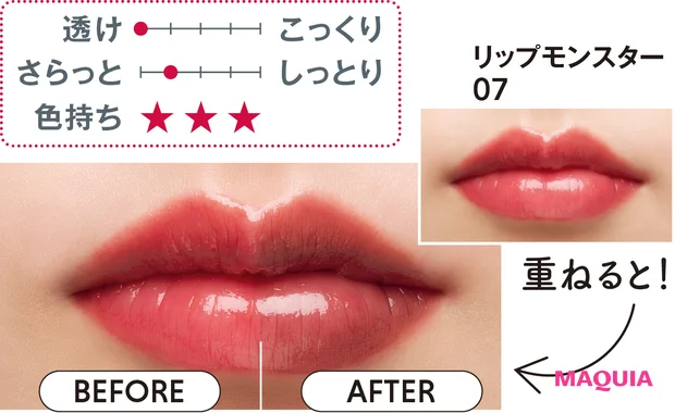 秋新色 リップ ツヤ口紅 KATE リップモンスター カラートナー EX-3 2