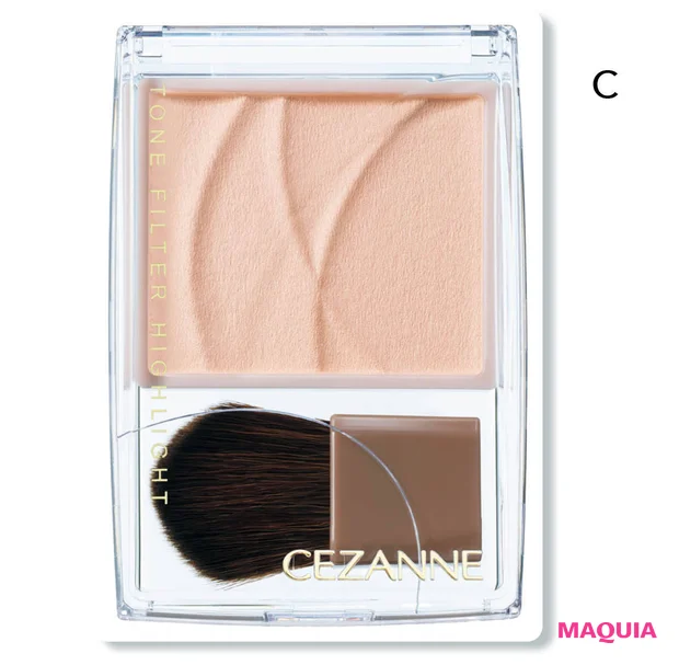 佐々木れなメイク くすみ払い用 セザンヌ トーンフィルターハイライト 01 