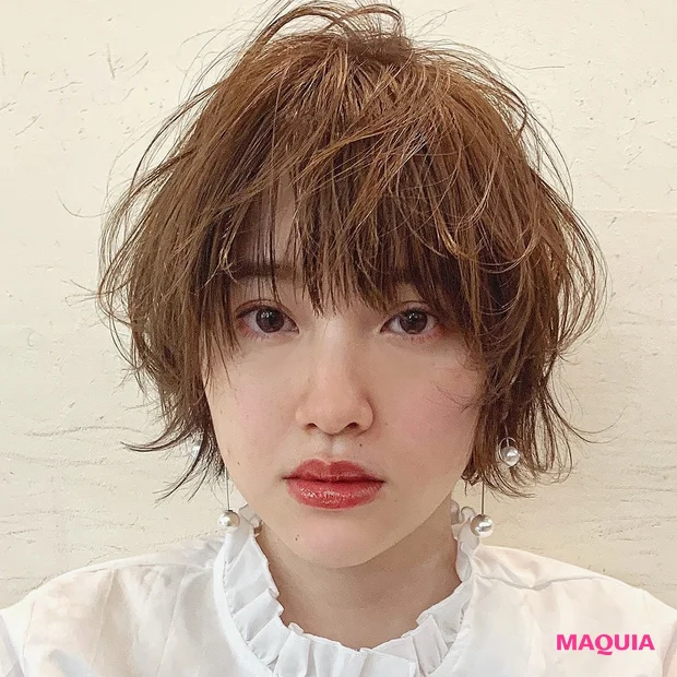 ワンカールでフワ質感！ おしゃれな色気が香るゆるウェーブショート