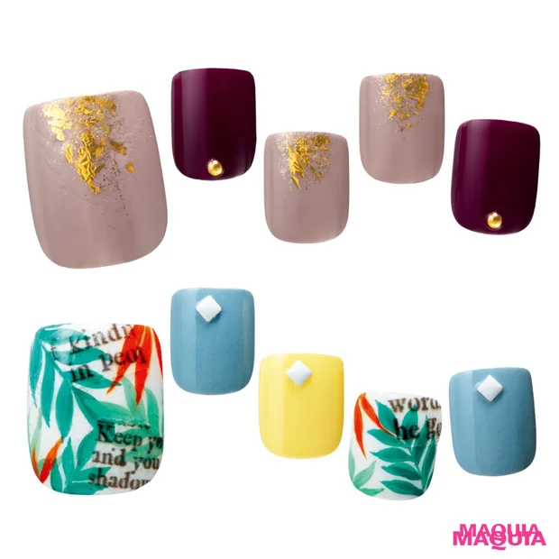 夏~秋にぴったり!足の肌色を美しく引き立てる”アイスクリーミーカラー”ネイル