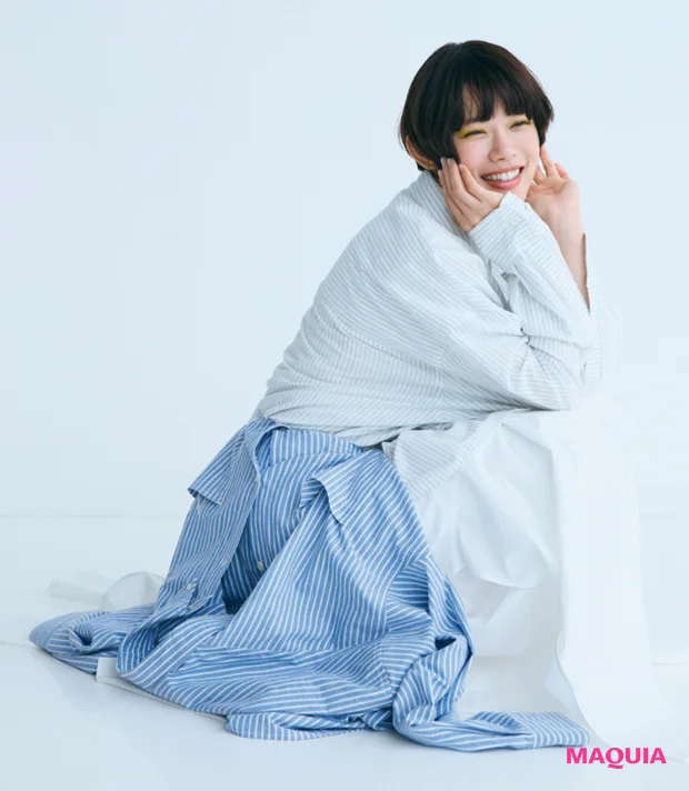 杉咲 花さんの魅力に迫るインタビュー。ライムグリーンメイクのHOWTOも_2