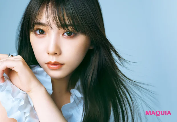 与田祐希さんがなりたい“私”。「大人っぽく」は、オレンジのワントーンメイクで実現_9