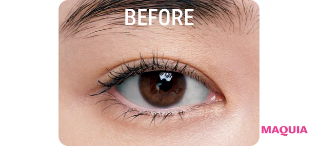 アイメイク 奥二重 長井かおり ビフォー