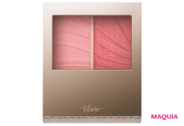 マキア ベストコスメ 2025下半期 40代 50代 おすすめコスメ ヴィセ レイヤード フルリ チーク PK-2