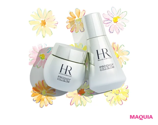 プロディジー CELグロウ（右から）エッセンス エマルジョン 50ml ￥44000、アイ 15g ￥29700／ヘレナ ルビンスタイン（2/24発売）