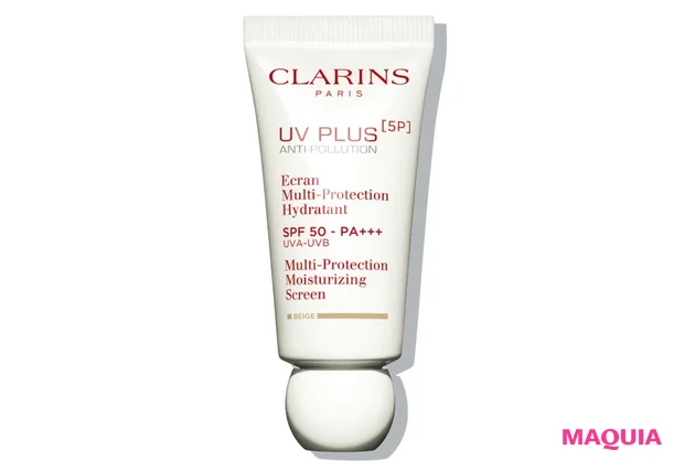 クラランス UVプラス 5P モイスチャライジング マルチ デイ スクリーン ベージュ SPF50・PA+++ 30ml ¥6050