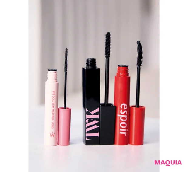 君島ファミリー 君島憂樹 Myブーム マスカラ アイドールスリムマスカラ ロング ブラック TWKシン ピュアブラック マスカラ ロング+ espoir ノーマージング マスカラ ウォータープルーフ XP Clean Black