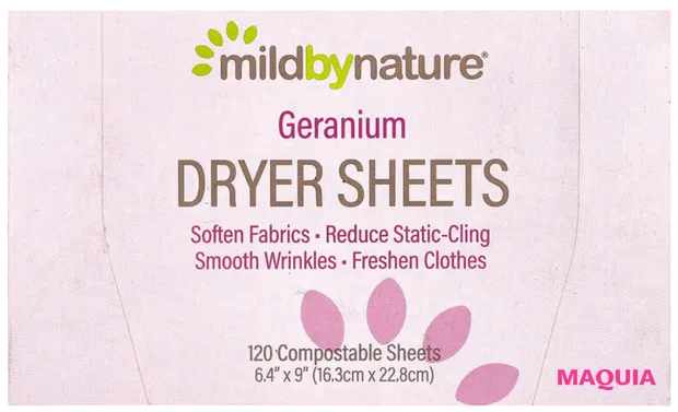 マキア　鈴木えみ　愛用品　香水　柔軟剤　Mild By Natureドライヤー シート ゼラニウム