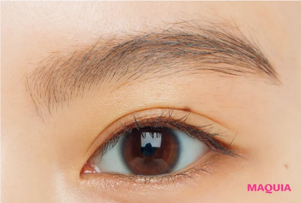 醸し眉を作るおすすめアイテム ジルスチュアート ムースブロウ マスカラ 仕上がり