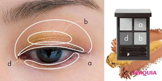 THREEの最新アイパレットを“着回し”。ヌーディーEYEから囲み目まで、こんなに使える!_6