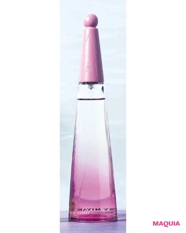 マキア　ムーン・リーの運を呼び寄せる香り　ISSEY MIYAKE「水と光、繊細なスミレが奏でる明るいハーモニー」