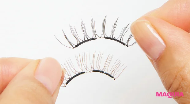 マグネット式つけまつ毛の付け方 つけまつ毛の確認
