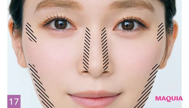 櫻坂46 守屋麗奈 セルフメイク 秋 シェーディングパウダーで顔のメリハリを細かく作る