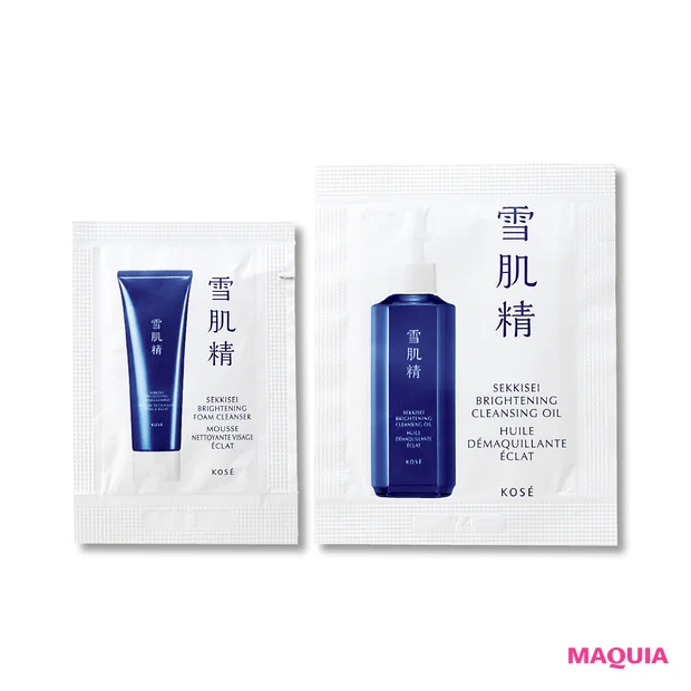 付録 雪肌精 薬用雪肌精 ブライトニング クリーム ウォッシュ(医薬部外品)(1包) ブライトニング クレンジング オイル(医薬部外品)(1包)