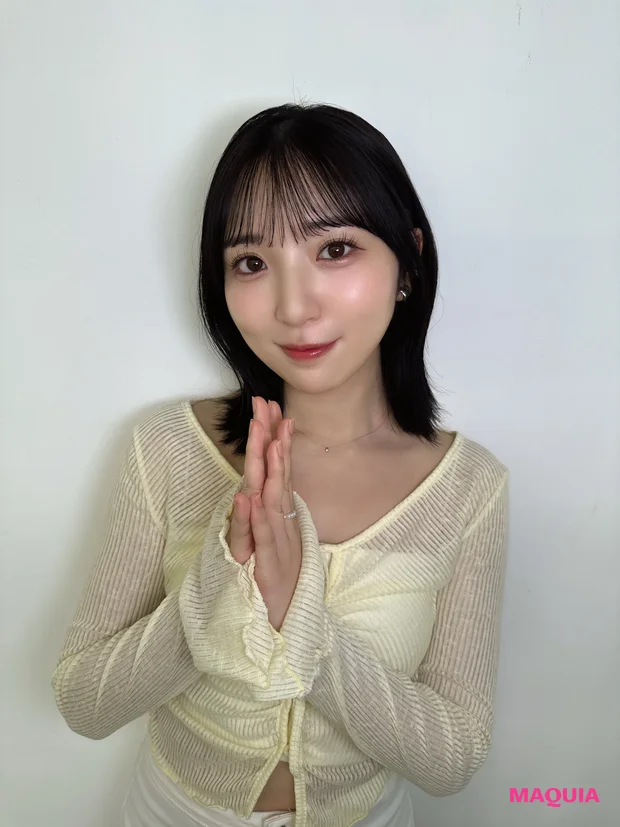 声優豊田萌絵さん　マキアオフショット　バストアップ